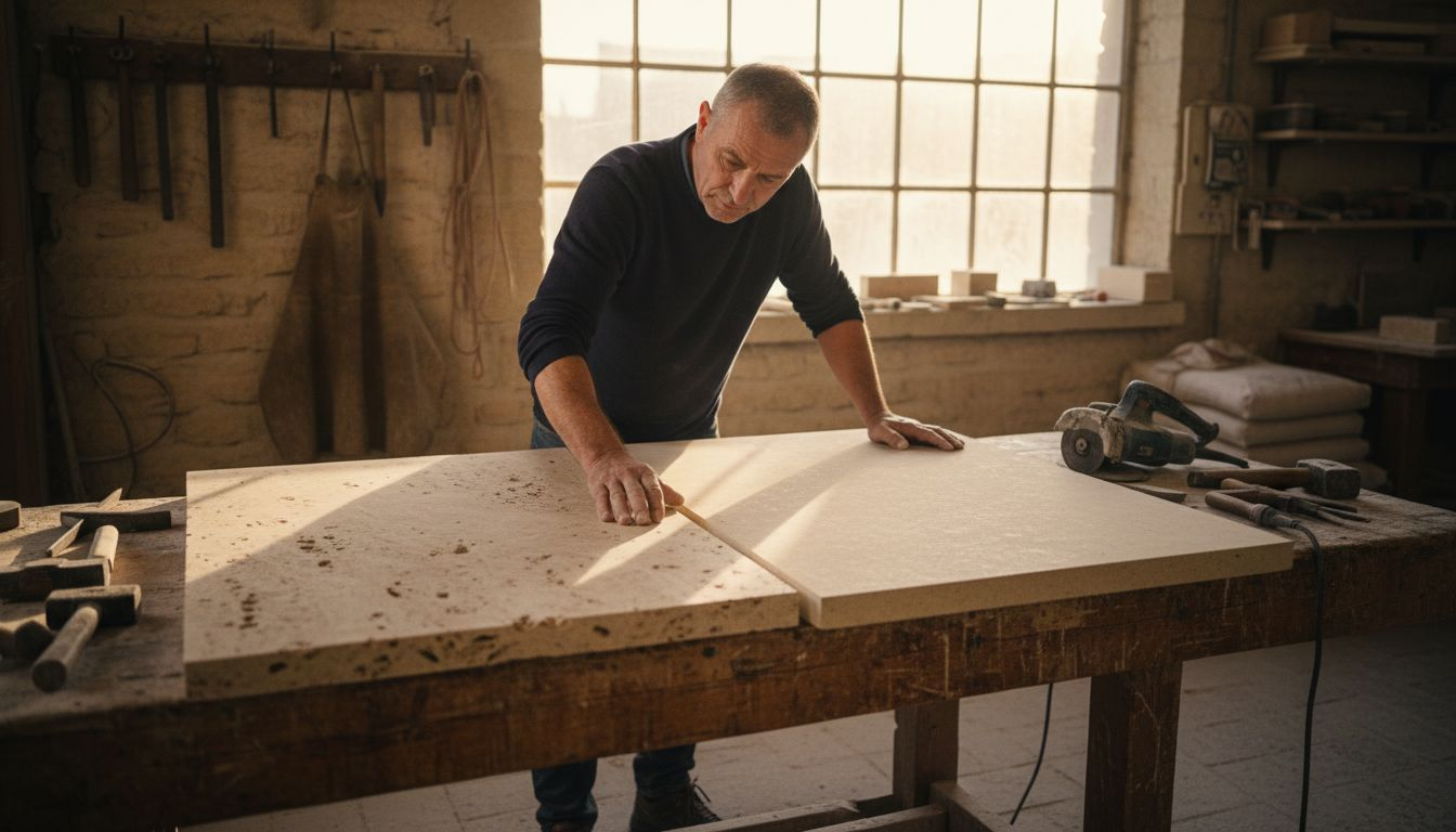 Travertin ou pierre calcaire : quelle différence sur un plan de travail ?