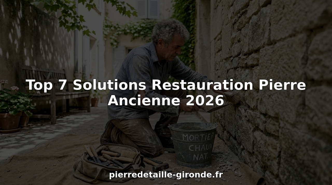 Un artisan s’affaire à restaurer un vieux mur en pierre à l’extérieur, redonnant vie aux matériaux d’antan avec savoir-faire et passion.