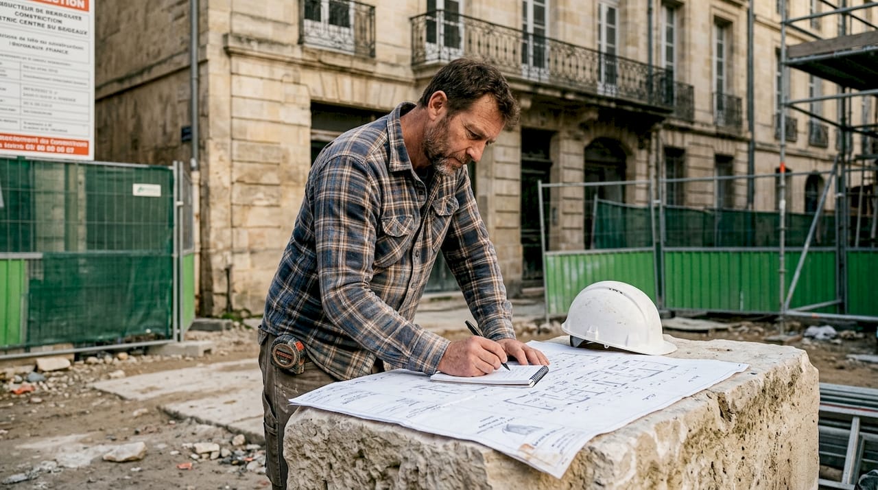 Responsable de chantier spécialisé dans la construction en pierre en Gironde
